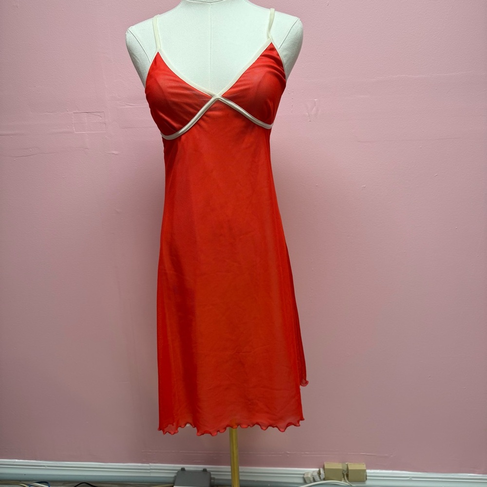 Red summer dress